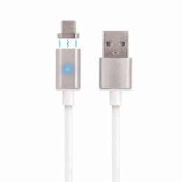 iS USB DATA CABLE TYPE C DETACHABLE MAGNETIC PLUG silver