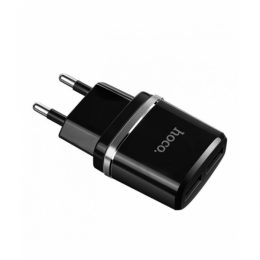 HOCO TRAVEL CHARGER 2 USB PORTS 2.4A black