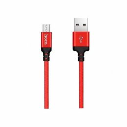 HOCO USB TO MICRO USB DATA CABLE 2m SPEED X14 black red