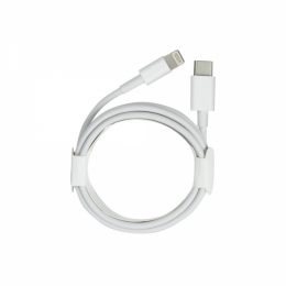 iS TYPE C TO LIGHTNING DATA CABLE 1m white