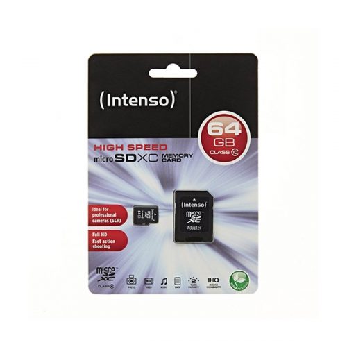 Memory Card microSD INTENSO 64GB CLASS 10