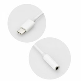 AUDIO ADAPTER LINE IN JACK 3.5mm to TYPE C white