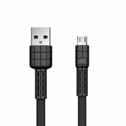 REMAX FAST CHARGE ARMOR 2.4A USB TO MICRO USB DATA CABLE RC-116m 1m black