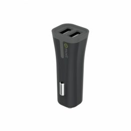MUVIT CAR CHARGER 2 USB PORTS 4.8A SHARED black