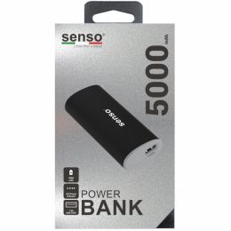 SENSO POWER BANK UNIVERSAL 5000mAh black