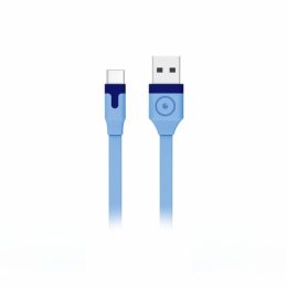 MUVIT DATA CABLE FLAT TYPE C 3A 1M blue