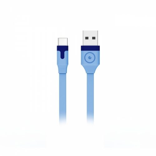 MUVIT DATA CABLE FLAT TYPE C 3A 1M blue