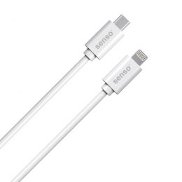 SENSO TYPE C TO LIGHTNING DATA CABLE 3A 1m white