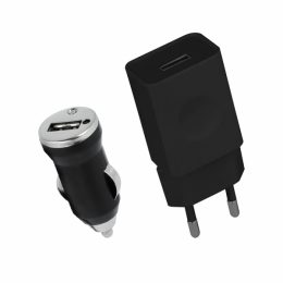 SETTY TRAVEL CHARGER + CAR CHARGER WITH 10 CONECTORS
